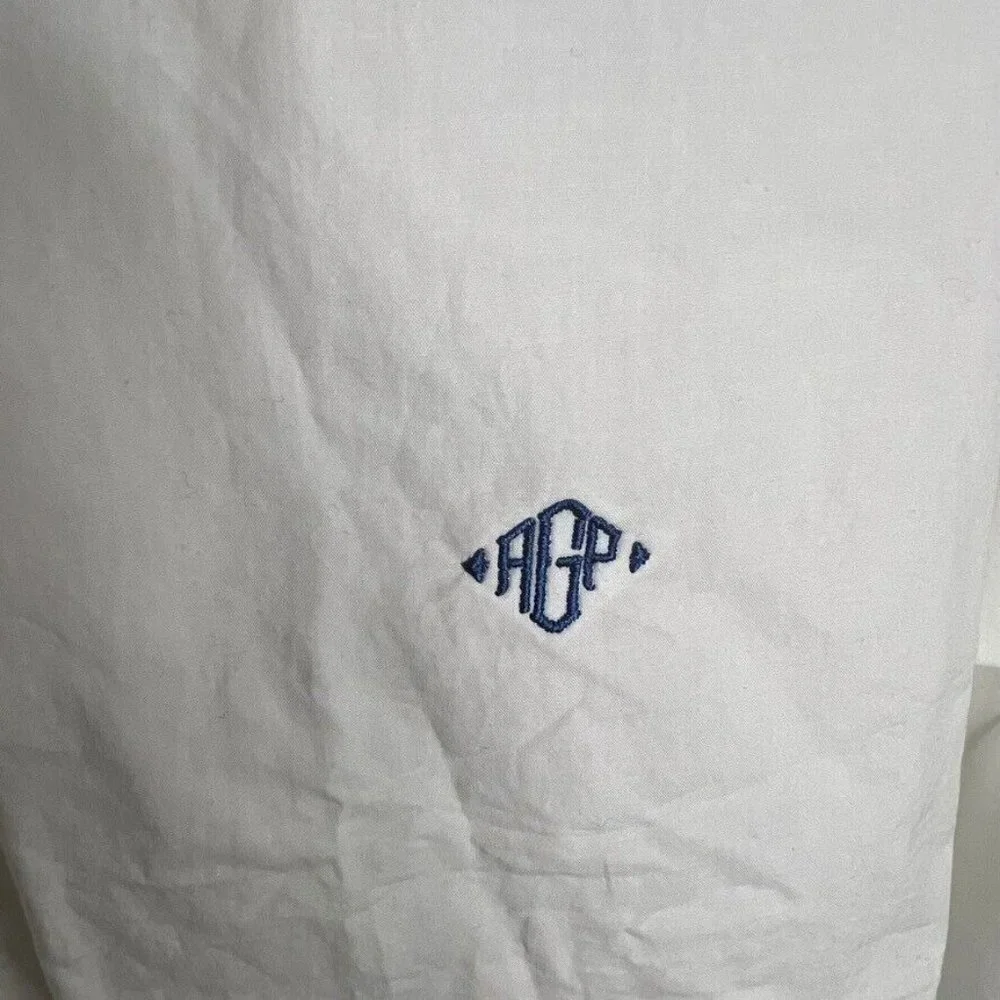 J.Crew $98 Petite Relaxed Fit Crisp Cotton Shirt Size P12 AW717 Monogrammed - Picture 3 of 7